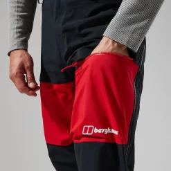 Berghaus MTN Guide GTX Pro Hose für Herren - Schwarz/Rot-Herren Überhosen | Lange Hosen