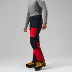 Berghaus MTN Guide GTX Pro Hose für Herren - Schwarz/Rot-Herren Überhosen | Lange Hosen
