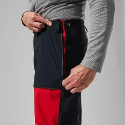 Berghaus MTN Guide GTX Pro Hose für Herren - Schwarz/Rot-Herren Überhosen | Lange Hosen