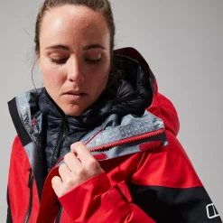 Berghaus MTN Guide GTX Pro Jacken für Damen - Rot/Schwarz-Damen Wasserdicht