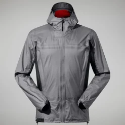 Berghaus MTN Guide Hyper Alpha Jacken für Herren - Grau/Schwarz-Herren Wasserdicht | Herren Leichte