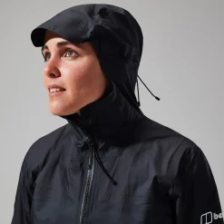 Berghaus MTN Guide Hyper Alpha Jacken für Damen - Schwarz-Damen Wasserdicht | Lightweight