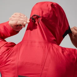 Berghaus MTN Guide Hyper Alpha Jacken für Damen - Rot/Schwarz-Damen Wasserdicht | Lightweight