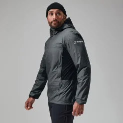 Berghaus MTN Guide Hyper Alpha Jacken für Herren - Grau/Schwarz-Herren Wasserdicht | Herren Leichte