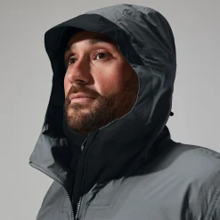 Berghaus MTN Guide Hyper Alpha Jacken für Herren - Grau/Schwarz-Herren Wasserdicht | Herren Leichte