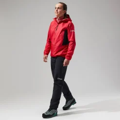 Berghaus MTN Guide Hyper Alpha Jacken für Damen - Rot/Schwarz-Damen Wasserdicht | Lightweight