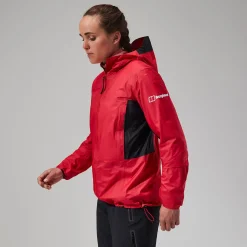 Berghaus MTN Guide Hyper Alpha Jacken für Damen - Rot/Schwarz-Damen Wasserdicht | Lightweight