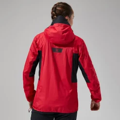 Berghaus MTN Guide Hyper Alpha Jacken für Damen - Rot/Schwarz-Damen Wasserdicht | Lightweight
