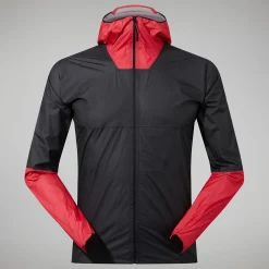 Berghaus MTN Guide Hyper LT Jacken für Herren - Schwarz/Rot-Herren Wasserdicht | Herren Leichte