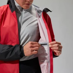 Berghaus MTN Guide Hyper LT Jacken für Damen - Rot/Schwarz-Damen Wasserdicht | Lightweight