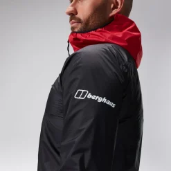 Berghaus MTN Guide Hyper LT Jacken für Herren - Schwarz/Rot-Herren Wasserdicht | Herren Leichte