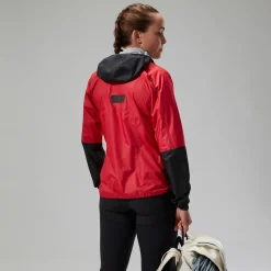 Berghaus MTN Guide Hyper LT Jacken für Damen - Rot/Schwarz-Damen Wasserdicht | Lightweight