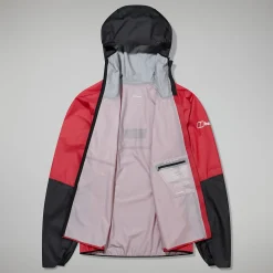 Berghaus MTN Guide Hyper LT Jacken für Damen - Rot/Schwarz-Damen Wasserdicht | Lightweight