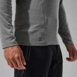 Berghaus MTN Guide Long Sleeve Half Zip Fleece für Herren - Grau/Schwarz-Herren Baselayer