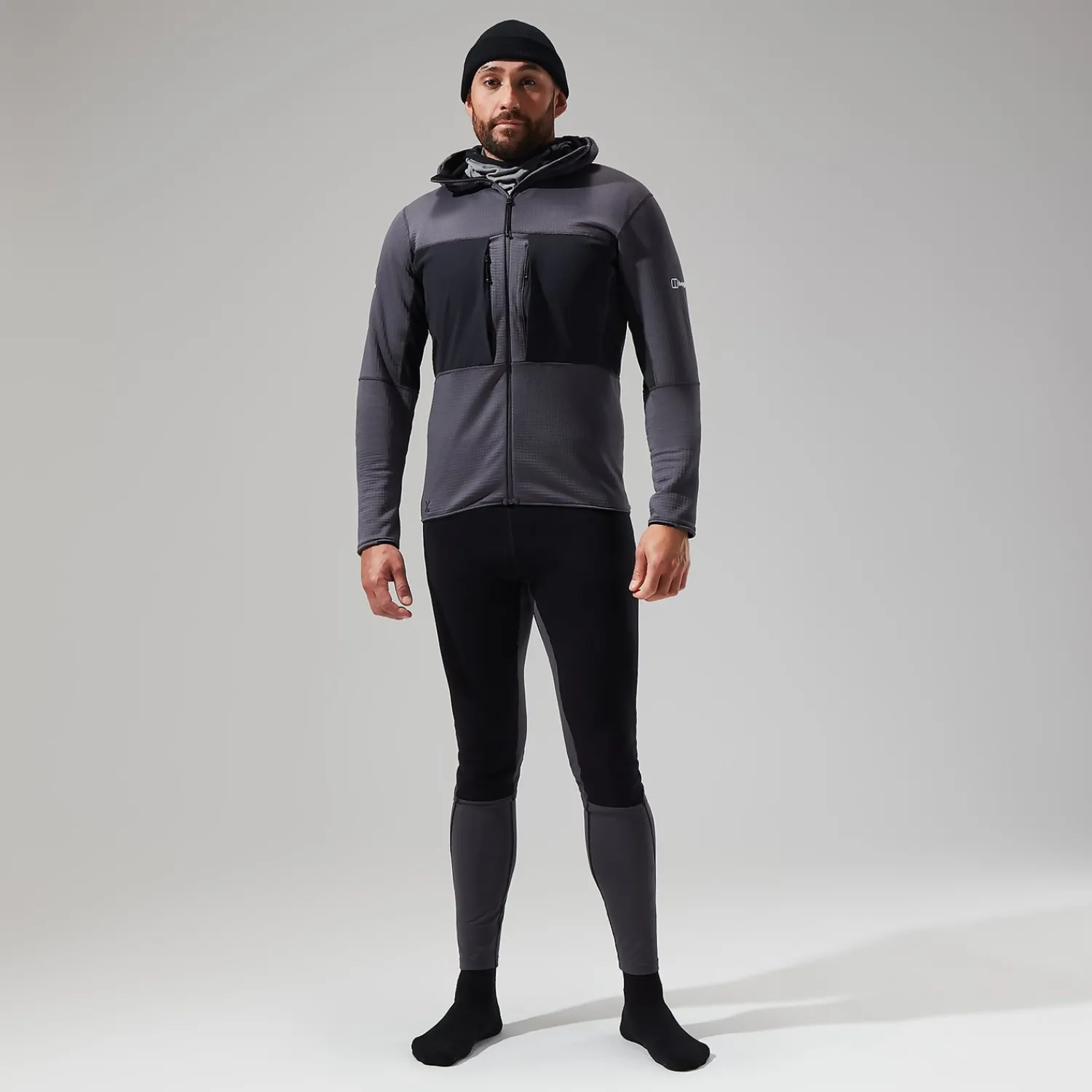 Berghaus MTN Guide MW Hoodie für Herren - Grau/Schwarz-Herren Hoodies Und Sweatshirts