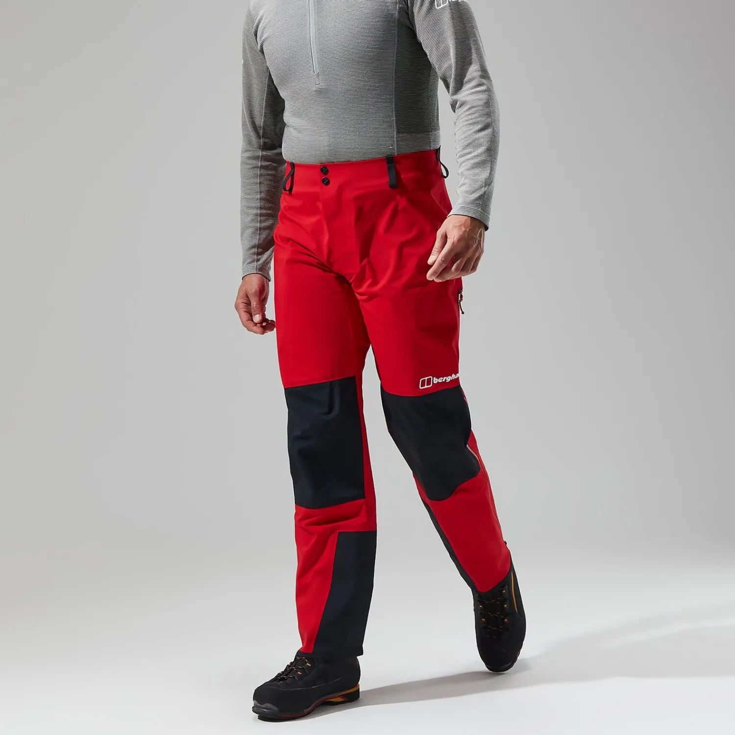 Berghaus MTN Seeker GTX Hose für Herren - Rot/Schwarz-Herren Überhosen | Lange Hosen