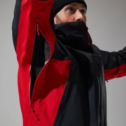 Berghaus MTN Seeker GTX Jacken für Herren - Schwarz/Rot-Herren Wasserdicht