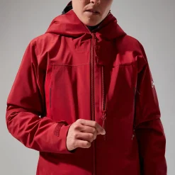 Berghaus MTN Seeker GTX Jacken für Damen - Dunkelrot/Rot-Damen Wasserdicht