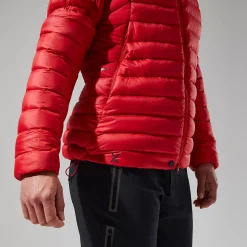 Berghaus MTN Seeker MW Daunen Hoodie für Damen - Rot-Damen Hoodies Und Sweatshirts