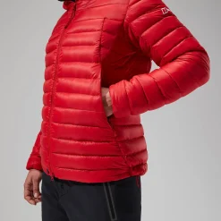Berghaus MTN Seeker MW Daunen Hoodie für Damen - Rot-Damen Hoodies Und Sweatshirts