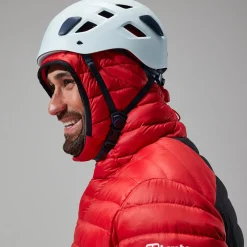 Berghaus MTN Seeker MW Daunen Hoodie für Herren - Rot/Schwarz-Herren Hoodies Und Sweatshirts | Isolierend