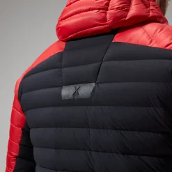 Berghaus MTN Seeker MW Daunen Hoodie für Herren - Rot/Schwarz-Herren Hoodies Und Sweatshirts | Isolierend
