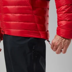 Berghaus MTN Seeker MW Daunen Hoodie für Herren - Rot/Schwarz-Herren Hoodies Und Sweatshirts | Isolierend