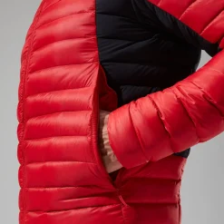 Berghaus MTN Seeker MW Daunen Hoodie für Herren - Rot/Schwarz-Herren Hoodies Und Sweatshirts | Isolierend