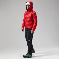 Berghaus MTN Seeker MW Daunen Hoodie für Damen - Rot-Damen Hoodies Und Sweatshirts