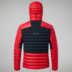 Berghaus MTN Seeker MW Daunen Hoodie für Herren - Rot/Schwarz-Herren Hoodies Und Sweatshirts | Isolierend