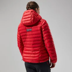Berghaus MTN Seeker MW Daunen Hoodie für Damen - Rot-Damen Hoodies Und Sweatshirts