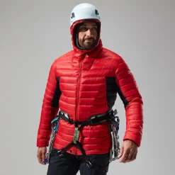 Berghaus MTN Seeker MW Daunen Hoodie für Herren - Rot/Schwarz-Herren Hoodies Und Sweatshirts | Isolierend