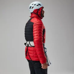 Berghaus MTN Seeker MW Daunen Hoodie für Herren - Rot/Schwarz-Herren Hoodies Und Sweatshirts | Isolierend