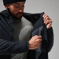 Berghaus MTN Seeker MW Synthetischer Hoodie für Herren - Schwarz/Grau-Herren Hoodies Und Sweatshirts