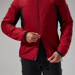 Berghaus MTN Seeker MW Synthetischer Hoodie für Herren - Dunkelrot/Schwarz-Herren Hoodies Und Sweatshirts