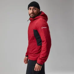 Berghaus MTN Seeker MW Synthetischer Hoodie für Herren - Dunkelrot/Schwarz-Herren Hoodies Und Sweatshirts