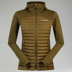 Berghaus Nula Hybrid Jacke für Damen - Grün-Damen Isolierend