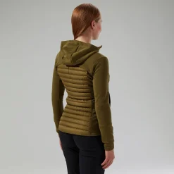 Berghaus Nula Hybrid Jacke für Damen - Grün-Damen Isolierend