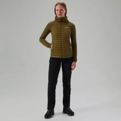 Berghaus Nula Hybrid Jacke für Damen - Grün-Damen Isolierend