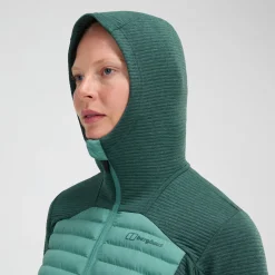 Berghaus Nula Hybrid Jacke für Damen - Grün-Damen Lightweight