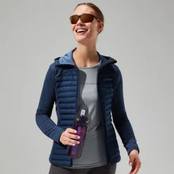 Berghaus Nula Hybrid Jacken für Damen - Dunkelblau-Damen Isolierend