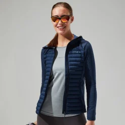 Berghaus Nula Hybrid Jacken für Damen - Dunkelblau-Damen Isolierend