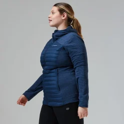 Berghaus Nula Hybrid Jacken für Damen - Dunkelblau-Damen Isolierend