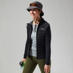 Berghaus Nula Hybrid Jacken für Damen - Schwarz-Damen Isolierend