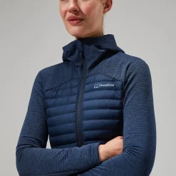 Berghaus Nula Hybrid Jacken für Damen - Dunkelblau-Damen Isolierend