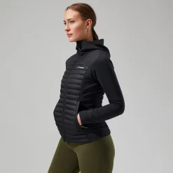 Berghaus Nula Hybrid Jacken für Damen - Schwarz-Damen Isolierend