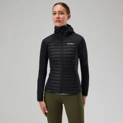 Berghaus Nula Hybrid Jacken für Damen - Schwarz-Damen Isolierend