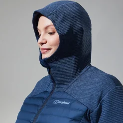 Berghaus Nula Hybrid Jacken für Damen - Dunkelblau-Damen Isolierend