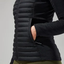 Berghaus Nula Hybrid Jacken für Damen - Schwarz-Damen Isolierend