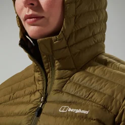 Berghaus Nula Lange Micro Jacket für Damen - Grün-Damen Isolierend | Lightweight